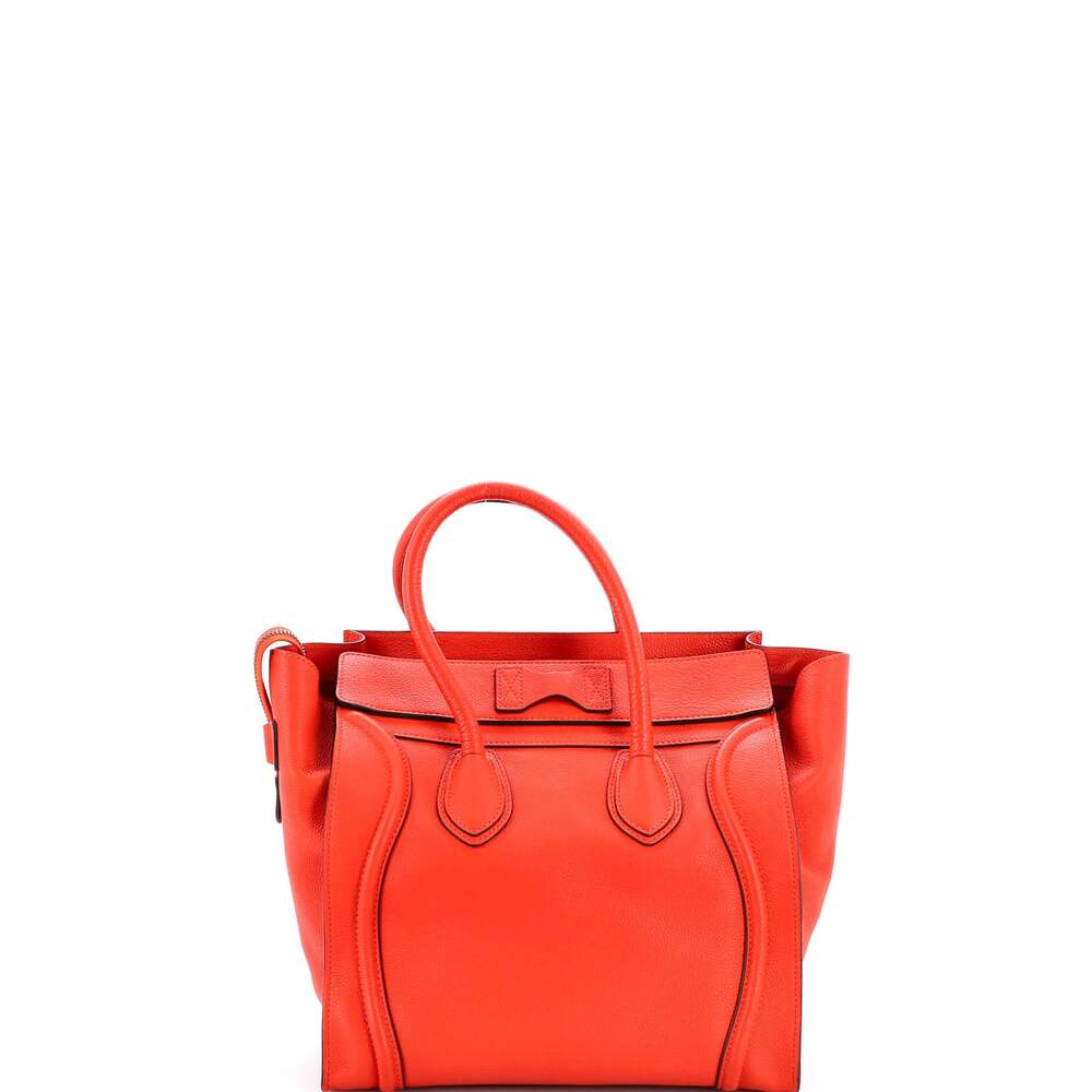 Celine Luggage Bag Grainy Leather Mini #203172C12B - Picture 3 of 9